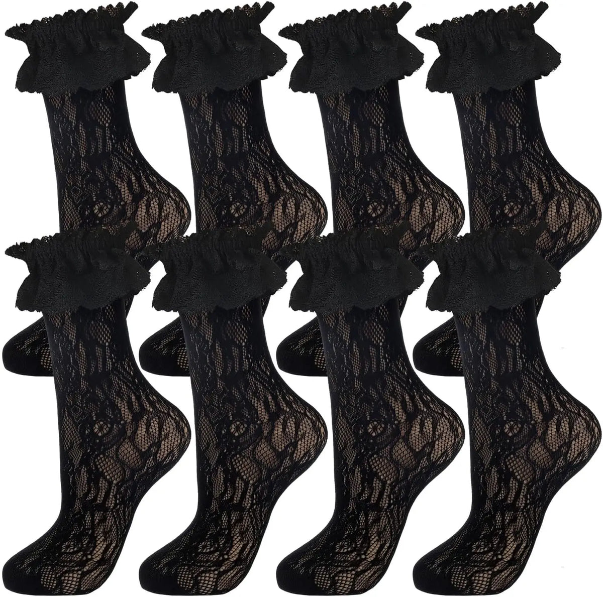New Design Lace Socks Japanese Style Lolita Kawaii Sock Women's Summer Mesh Breathable Fishnet Socks Sweet Ballet Cute Bow Socks