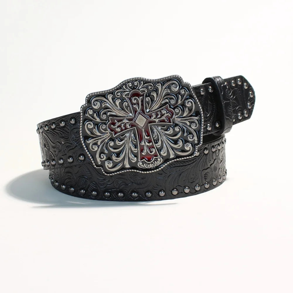 New European and American Y2K rivet punk wide belt for women's personality hot girls fashionable and versatile retro cross-borde
