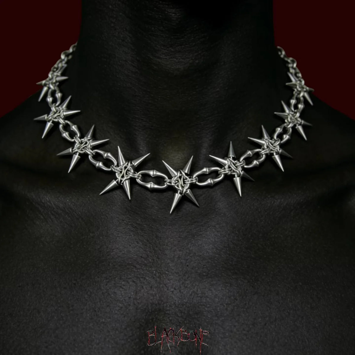 Punk Grunge Rock Rivet Clavicle Chain Cool Fashion Handmade Geometric Necklace Goth Charm Jewelry Hip Hop Accessories Gift