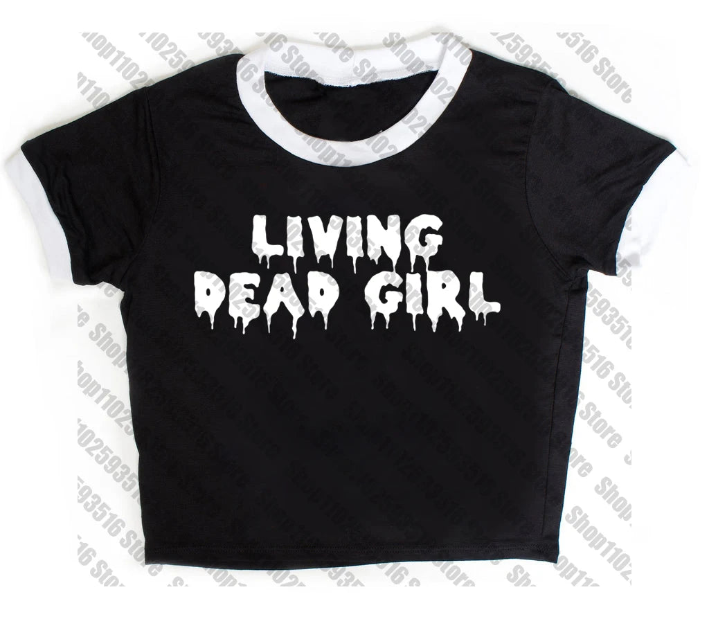 Y2k Clothes Gothic Aesthetic Cute Sleeveless Camisole Punk grunge Letter Print Grunge Crop Top E-girls Corset Tank Top Baby Tee