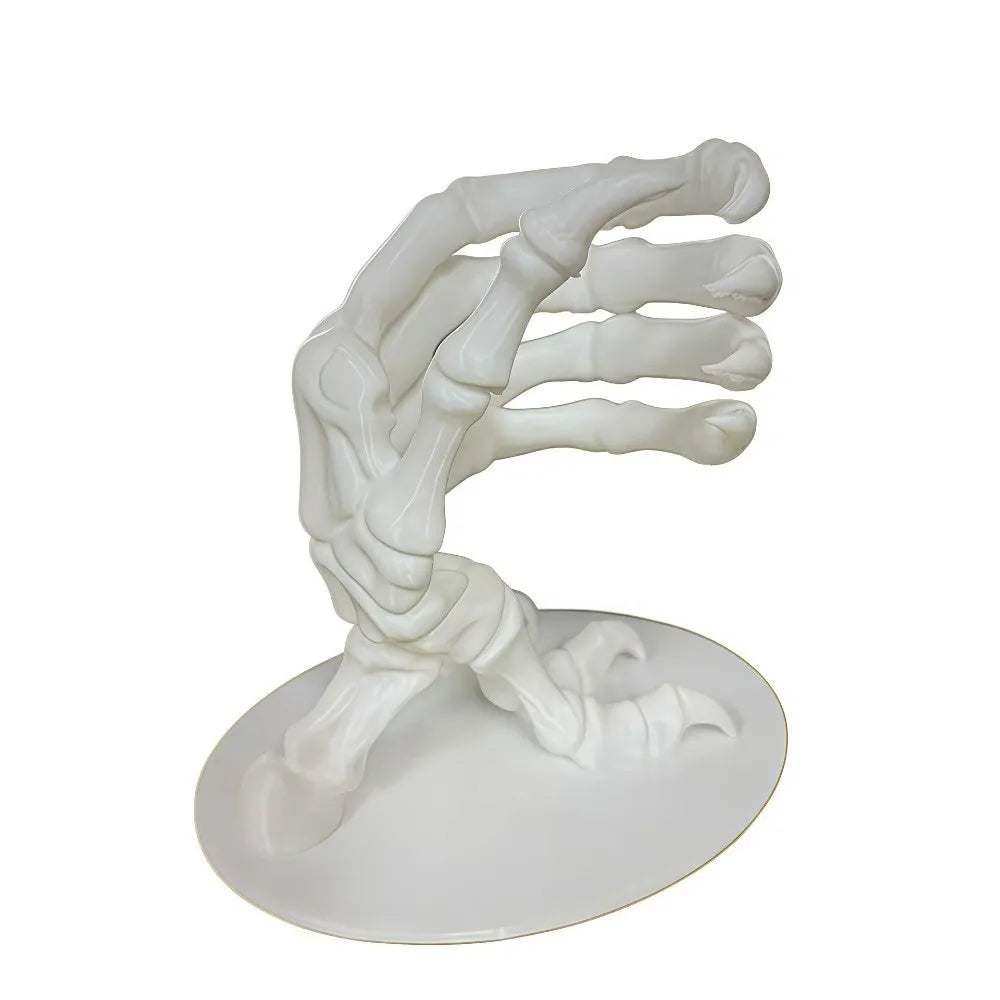 Home Decor 3D Printed Skeleton Hand Statue Ornaments Gothic Style Halloween Decorations Skull Claw Desktop Decoration Office