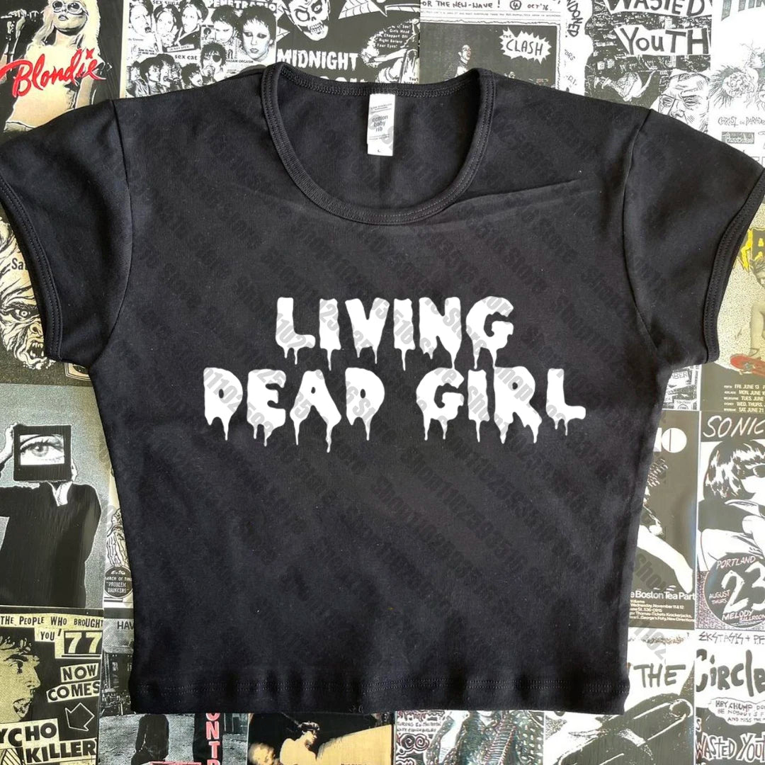 Y2k Clothes Gothic Aesthetic Cute Sleeveless Camisole Punk grunge Letter Print Grunge Crop Top E-girls Corset Tank Top Baby Tee