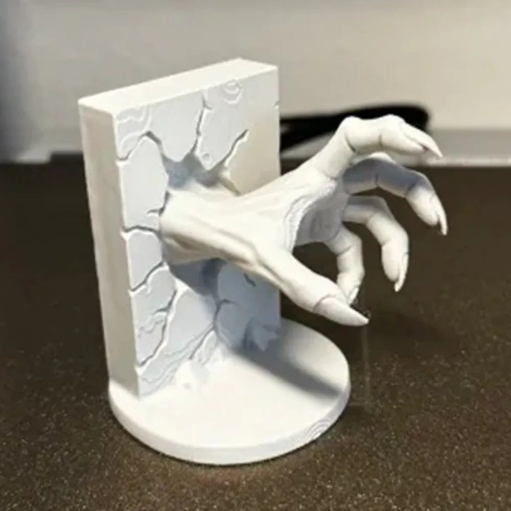 Home Decor 3D Printed Skeleton Hand Statue Ornaments Gothic Style Halloween Decorations Skull Claw Desktop Decoration Office