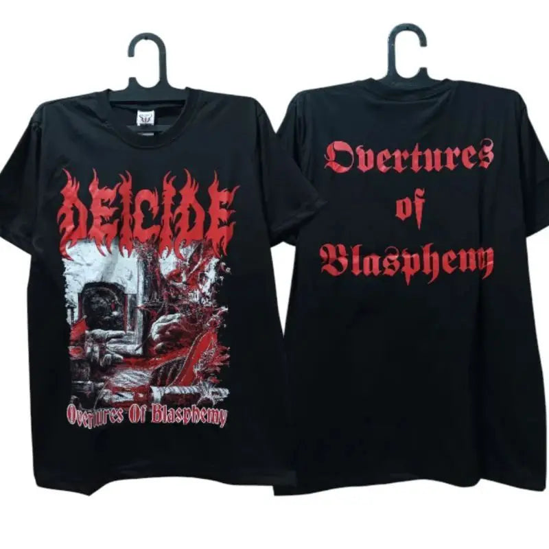 Gothic Punk Rock Tops GORGORTH Black Metal T-shirt Cotton Short Sleeves Print Casual Loose Streetwear Vintage T Shirts Unisex