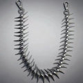 Unique Design Punk Style Spine Bone Back Chain Necklace Women Exaggerated Personality Retro Hip Hop Body Chain Jewelry Gift