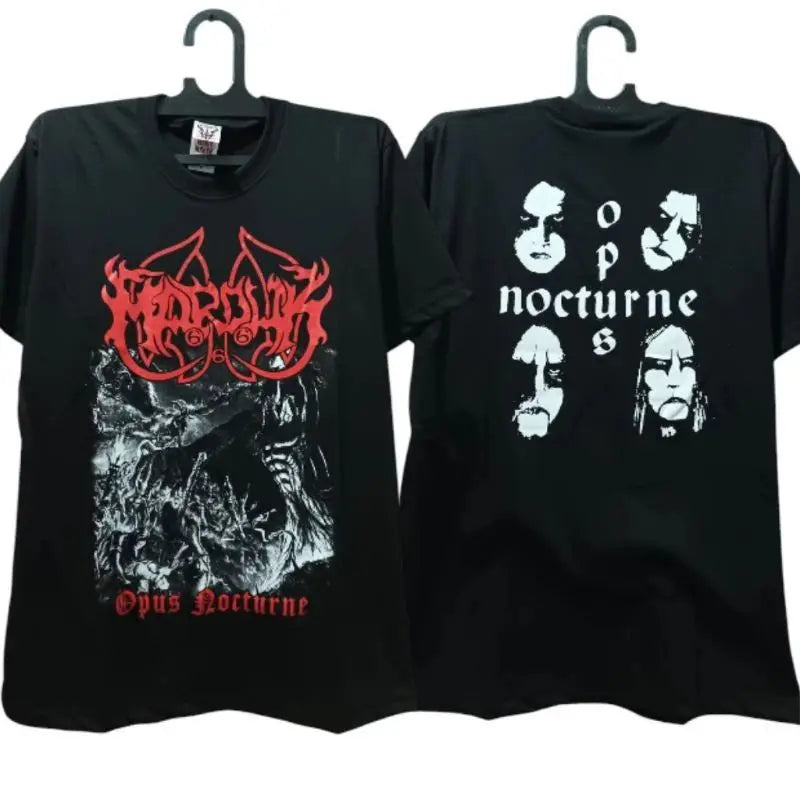 Gothic Punk Rock Tops GORGORTH Black Metal T-shirt Cotton Short Sleeves Print Casual Loose Streetwear Vintage T Shirts Unisex