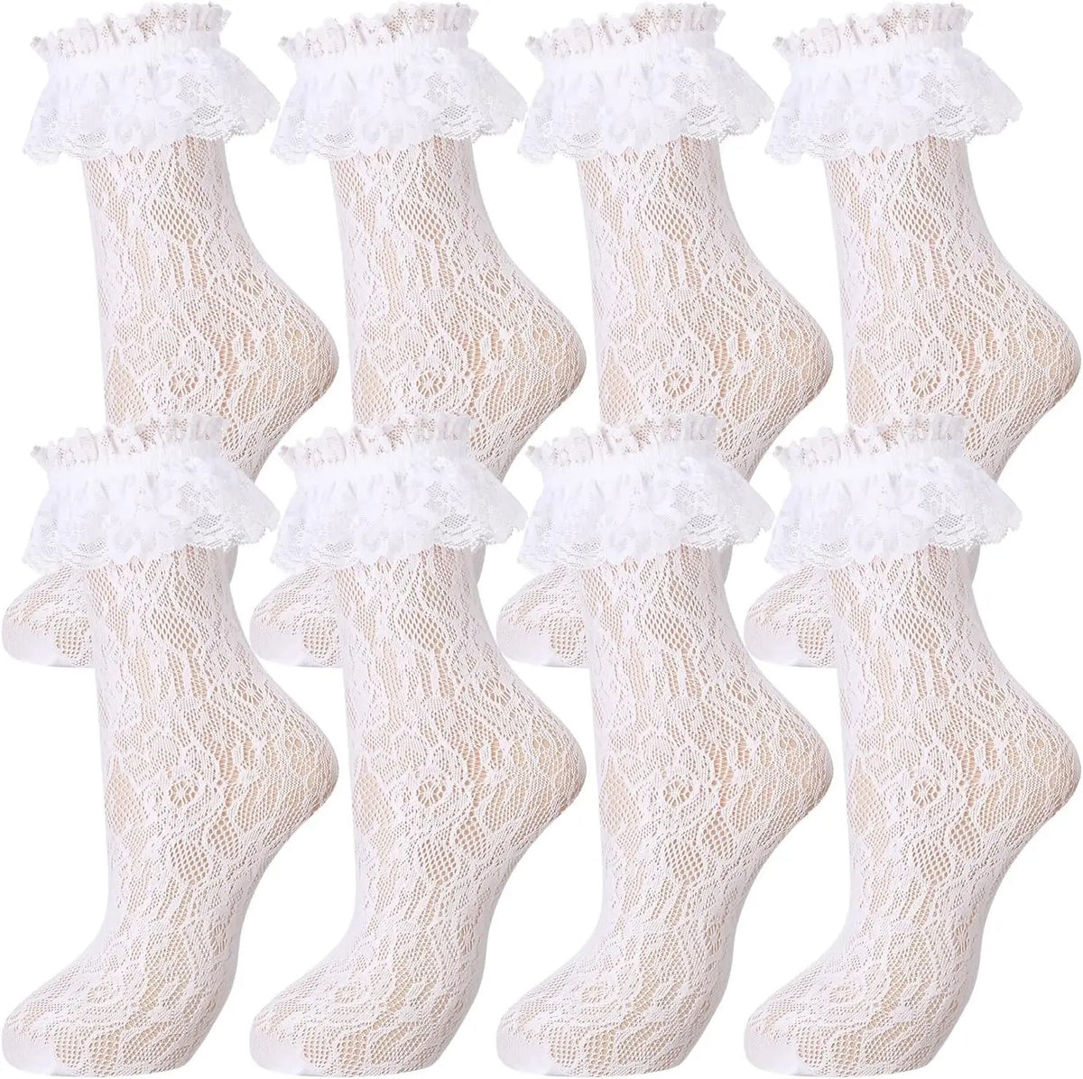 New Design Lace Socks Japanese Style Lolita Kawaii Sock Women's Summer Mesh Breathable Fishnet Socks Sweet Ballet Cute Bow Socks