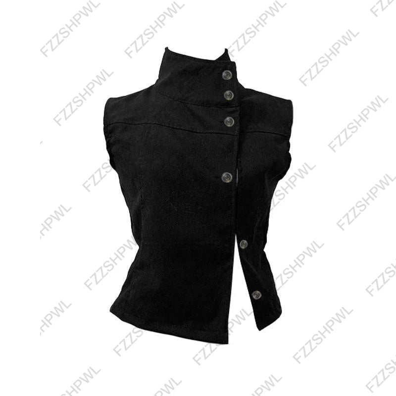 Y2K Gothic Punk subculture slim-fit short-sleeved top lace decoration streetwear high street fashion Harajuku women's clothing