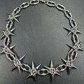 Punk Grunge Rock Rivet Clavicle Chain Cool Fashion Handmade Geometric Necklace Goth Charm Jewelry Hip Hop Accessories Gift
