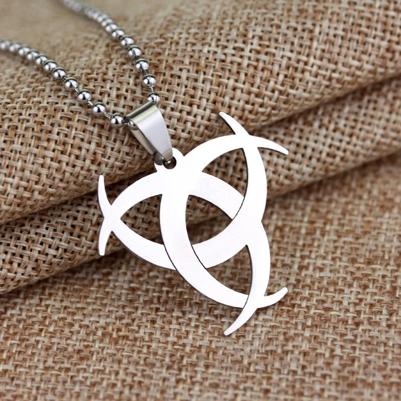 Residents Evils Pendant Necklace for Men Women Corporation Symbol Chain Necklace Fans Cosplay Party Jewelry Accessories Gift