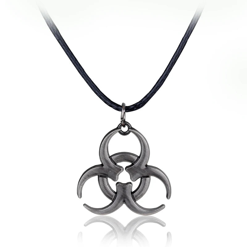 Residents Evils Pendant Necklace for Men Women Corporation Symbol Chain Necklace Fans Cosplay Party Jewelry Accessories Gift