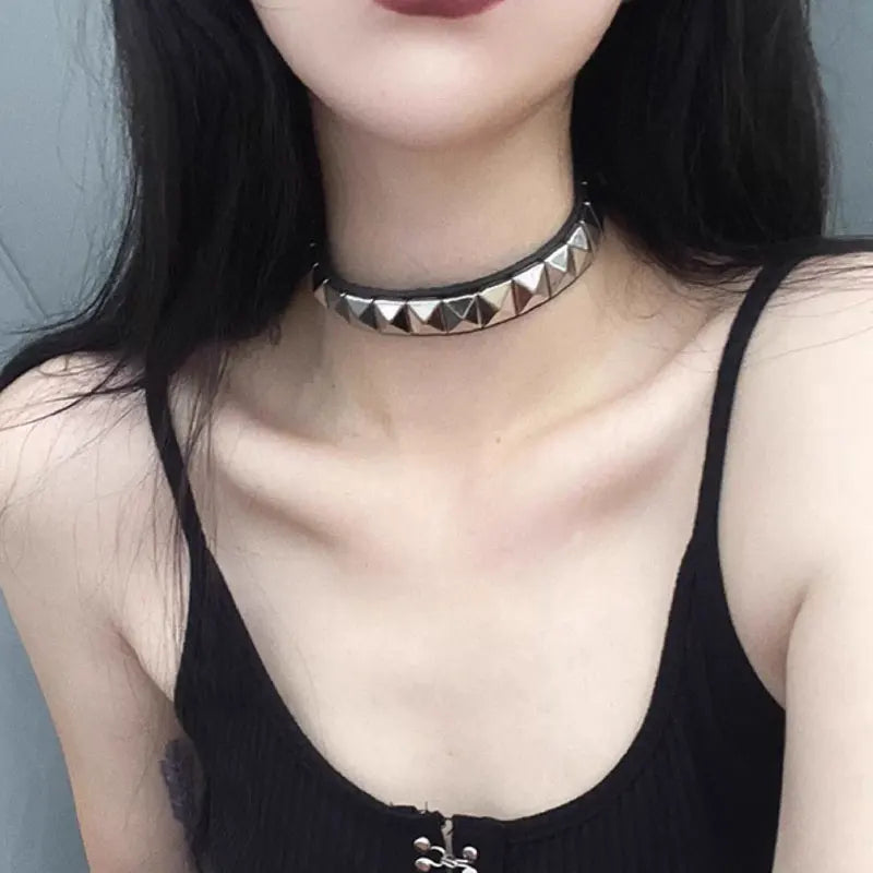 Anime Death Note Necklace Leather Choker Necklaces For Men Women Hip Hop Punk Rivet Collar Cosplay Jewelry Gifts